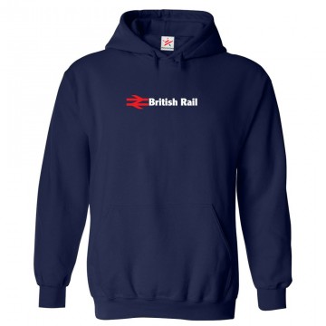 British Rail Novelty Unisex Classic Kids and Adults Pullover Hoodie